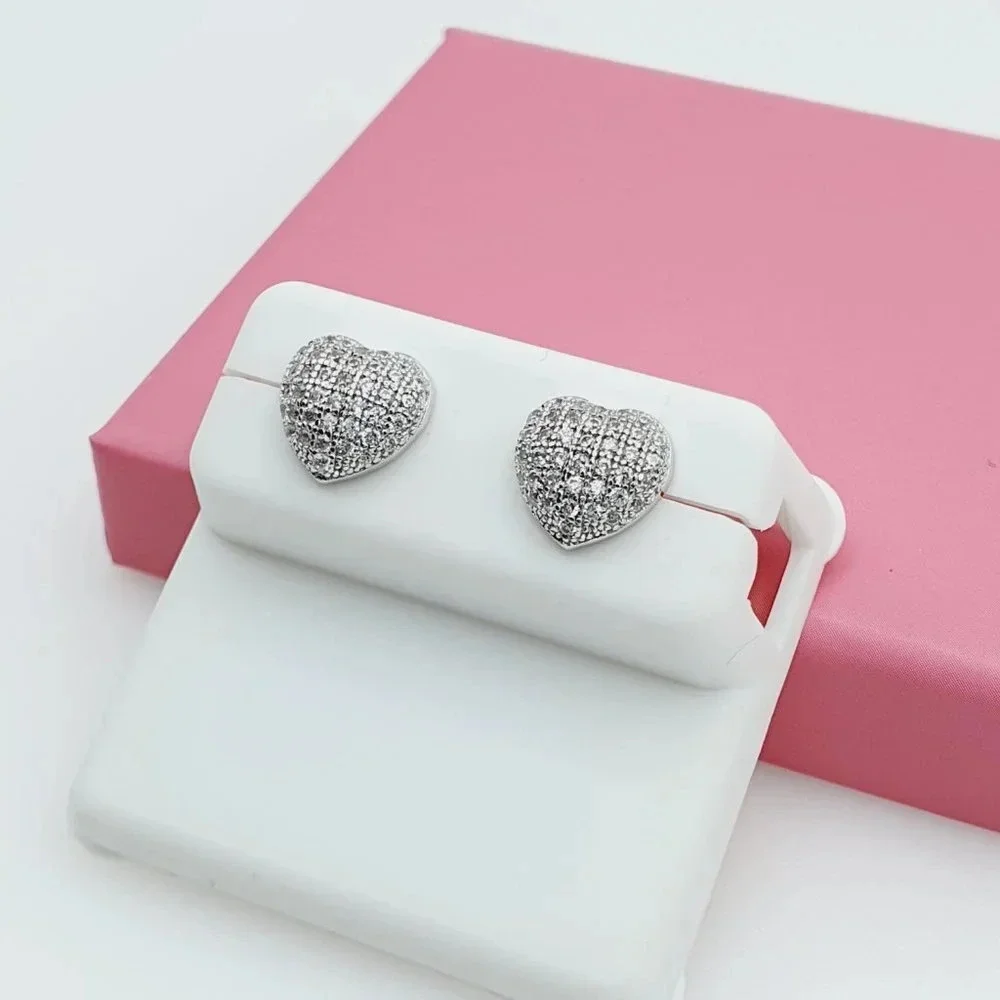 - 925 Sterling Silver Cubic Zirconia Earrings, U19254544